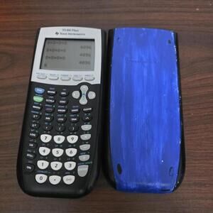 Texas Instruments TI-84 Plus Graphing Calculator W/Cover Tested & Works Great D
